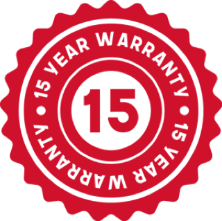 15 Year Warranty